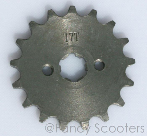PART07153: Drive Sprocket AP (Pitch=420, 17 teeth, Center Hole 17mm) for X-15, X-19 Pocket Bike (FB539, FB549)