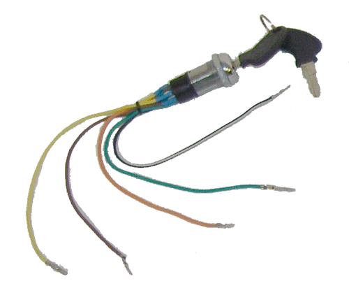 PART08021: Gas Scooter Start Key Set  (5-wire) A