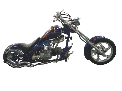 apg blue mini bike chopper 43 47 49 50cc