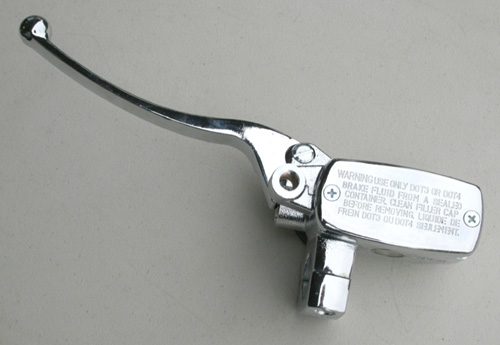 Chrome 1 inch (25mm) Left Brake Clutch Master Cylinder for Honda, Yamaha, Suzuki Scooters and ATVs