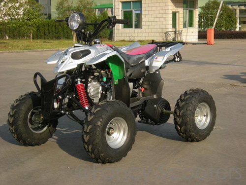 Peace Mini Silver Sporty ATV (110cc Wider and Taller than ATV507S) with Front Hand/Rear Foot Brake