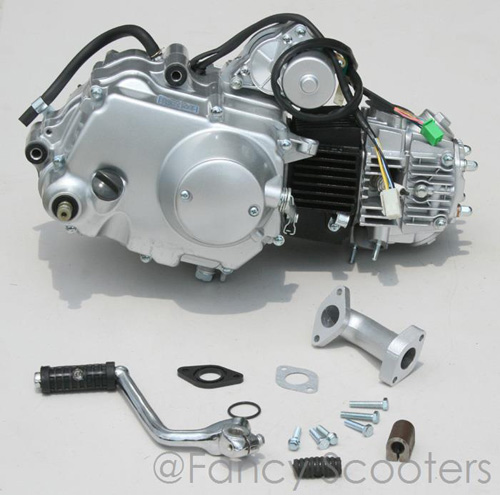 110cc 4-stroke Lonci Whole Engine (4 Gears with Clutch, Starter on Top) for FB539C (X-15), FB549C (X-19)