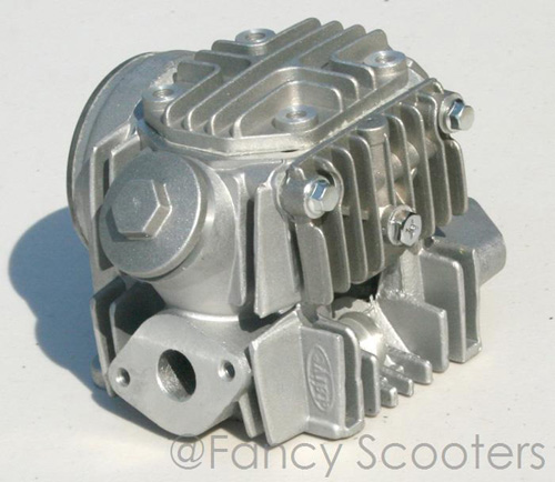 50cc Complete Cylinder Head A with Valves Setup for 4-Stroke Horizontal Engine
