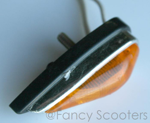 Orange Tear Shaped  Rear Signal Light (24V) with 2 Wires