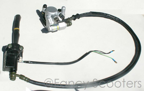 Front Hydraulic Brake Assembly B for GS-805 (Cable Length=36")