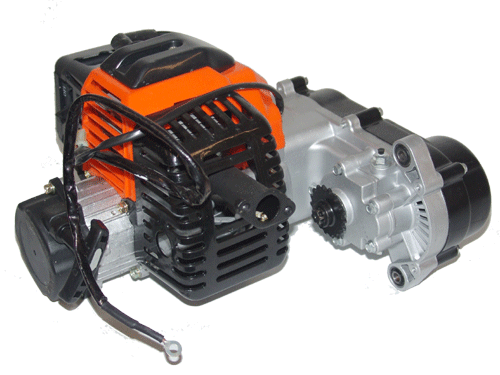 49cc 2-Stroke Whole Engine with CVT (XY 1E44FD)
