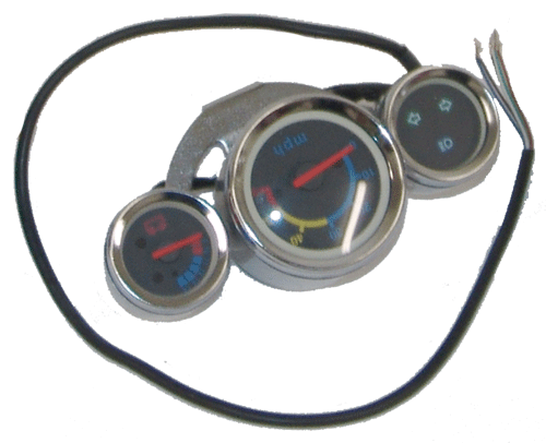 Speedometer 3-Gauge Type B (60 mph)