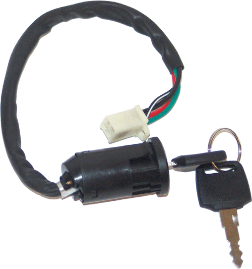 Ignition Keyset (4-wire) For Peace Mini ATVs and Dirt Bikes