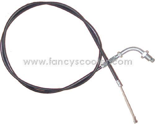 Throttle Cable (Black Cable=63.5", Wire for Carb to Play=3")