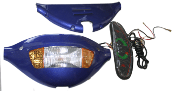 E Scooter 24V WF Head Light & Turn Signal W/Speedometer Panel Set